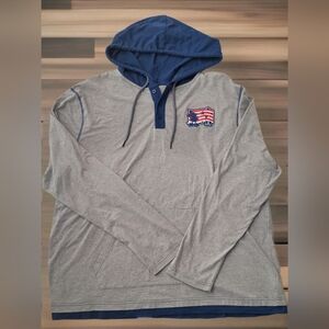 Disney Parks Men's American Flag Thin Hoodie size XXL